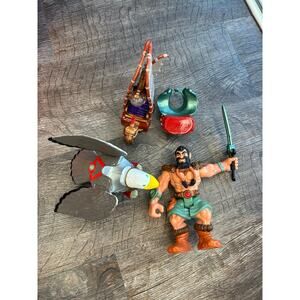 Imaginext Characters 2001 Barbarian Warrior Eagle Flying Wizard Dragon